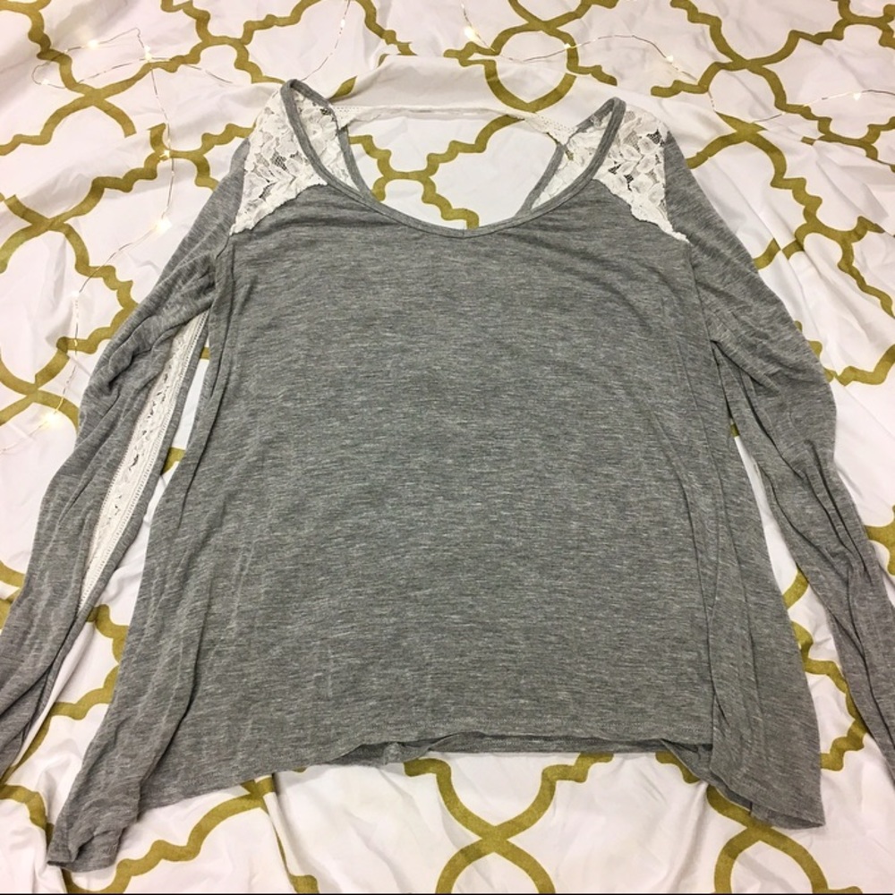 Abercrombie & Fitch Lace Paneled Top